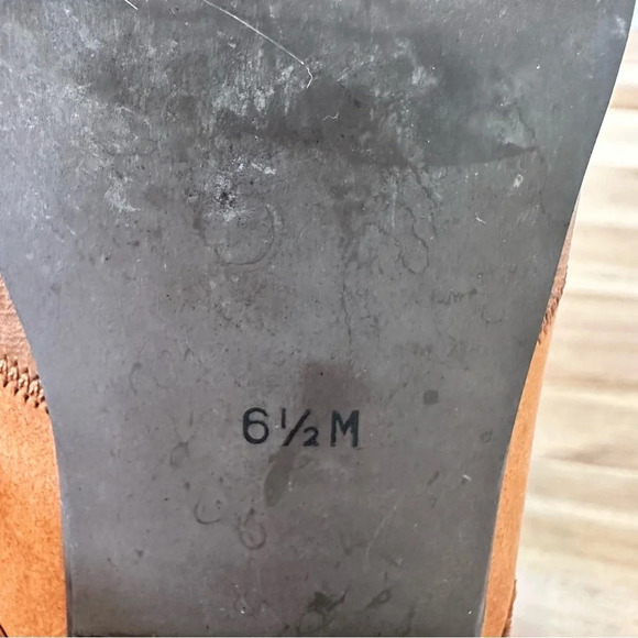 Vintage Nine West Western Ankle Booties Brown/Tan Leather and Suede 6.5‎ - Picture 7 of 9